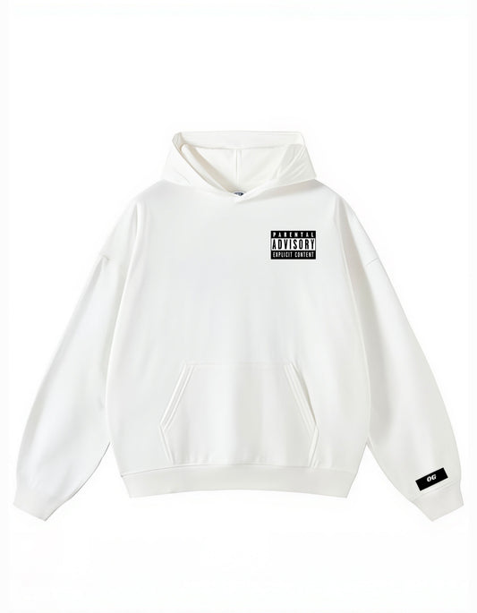White ALL BY MYSELF Hoodie