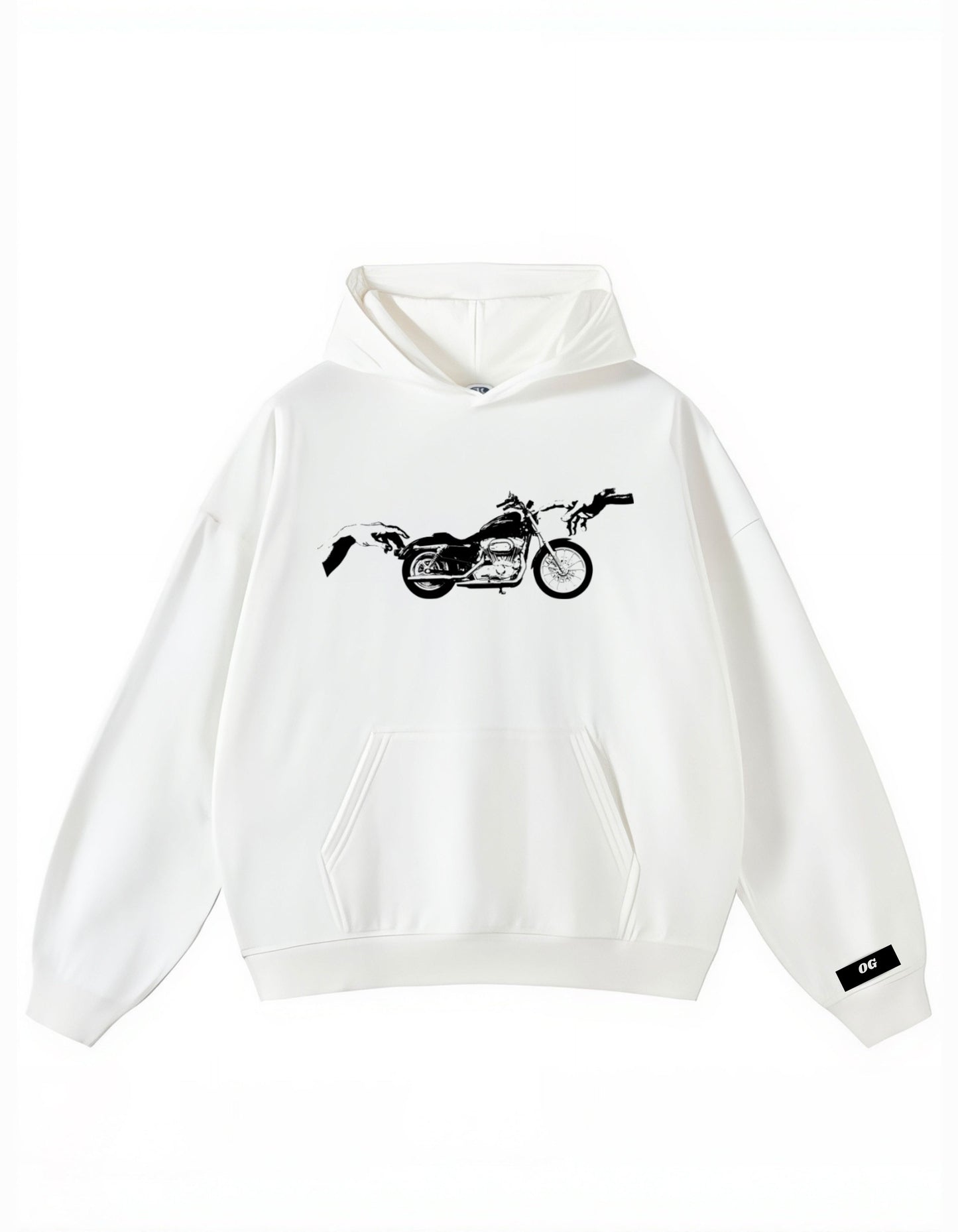White Ride Hoodie